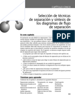 Introducción A Los Procesos Químicos Cap. 5.1 - Selección de Técnicas de Separación