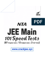NTA JEE MAIN 101 Speed Tests (Crackjee - Xyz)