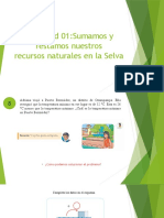 Actividad 01:sumamos y Restamos Nuestros Recursos Naturales en La Selva