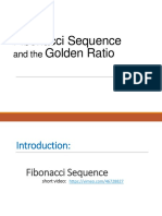 Fibonacci Sequence Golden Ratio: and The