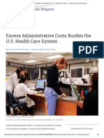Excess Administrative Costs Burden The U.S. Health Care System