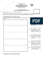 Identifying The Problem and Asking The Question 2nd Summative Assessment