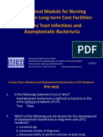 Educational Module For Nursing Assistants in Long-Term Care Facilities: Urinary Tract Infections and Asymptomatic Bacteriuria