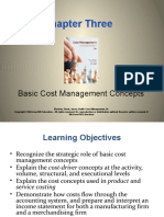 Chapter Three: Basic Cost Management Concepts