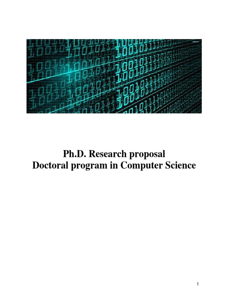Ph.D. Research Proposal Doctoral Program in Computer Science | Download ...