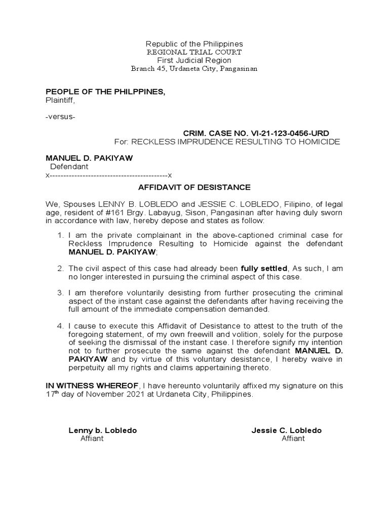 affidavit-of-desistance-reckless-imprudence-homi-pdf
