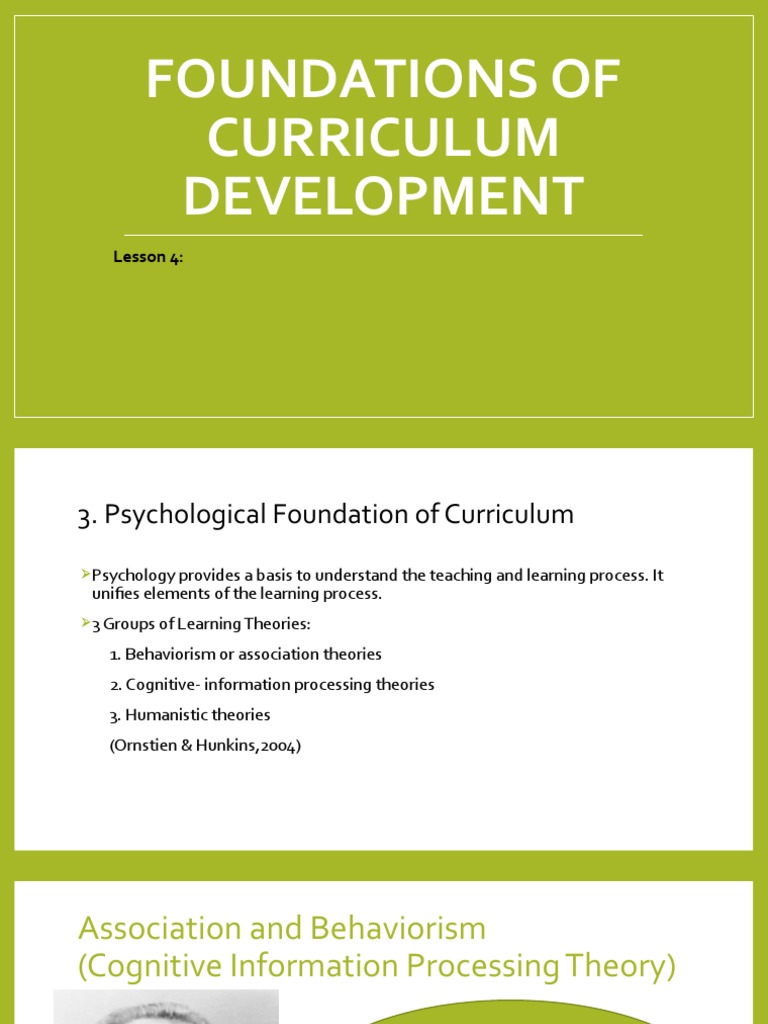 Foundations of Curriculum Development PART 2 | PDF | Learning | Perception