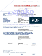 Certificado de Conformidad Cabmax