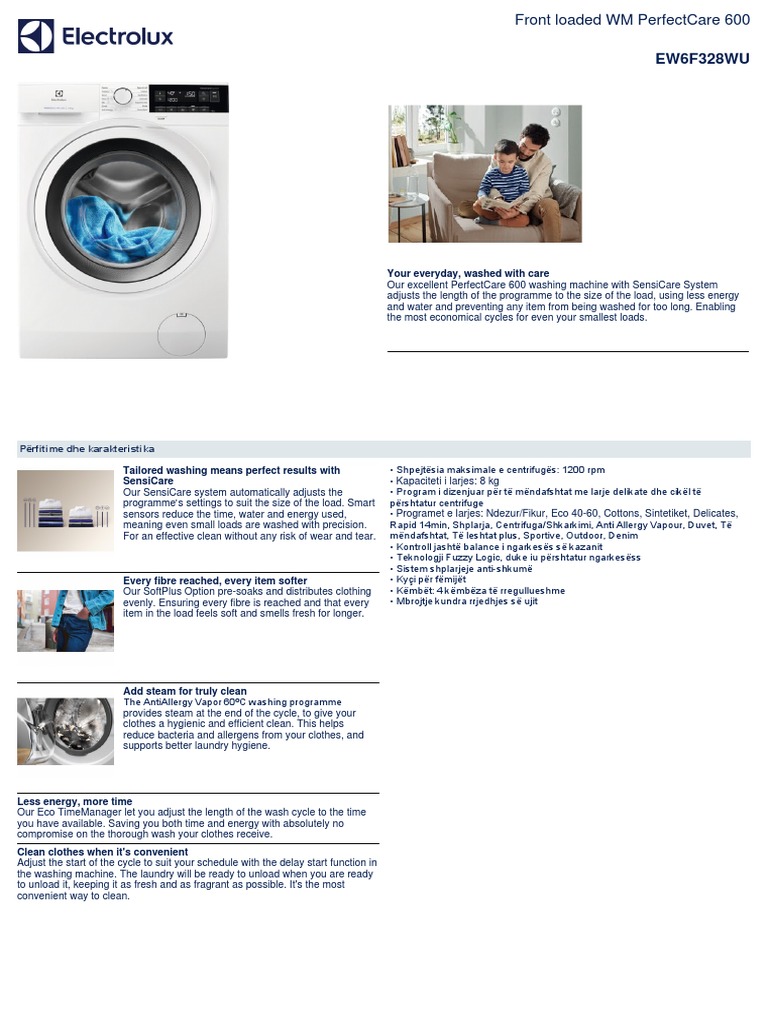 Datasheet@12 | PDF | Washing Machine | Manufactured Goods