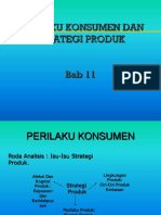 Perilaku Konsumen Dan Strategi Produk. Bab 11