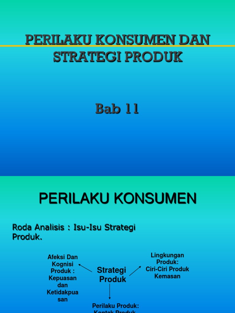 Strategi Produk dan Perilaku Konsumen | PDF | Bisnis