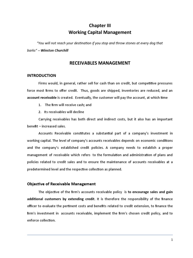Effective Receivables Management Strategies | PDF | Inventory | Credit