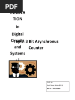 Innova Tion in Digital Circuits and Systems - I Topic: 3 Bit Asynchronus Counter