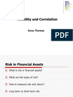 Volatility and Correlation: Sony Thomas