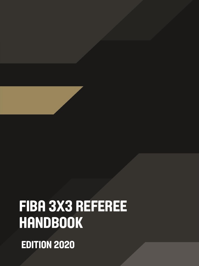 2020 FIBA 3x3 Referee Handbook PDF
