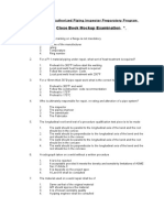 Close Book Mockup Examination : API 570 Authorized Piping Inspector Preparatory Program