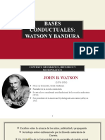 Bases Conductuales Watson y Bandura