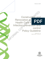 Policy guide construction renovation healthcare facilities
