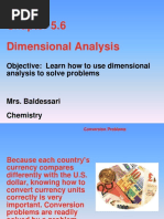 Dimensional Analysis