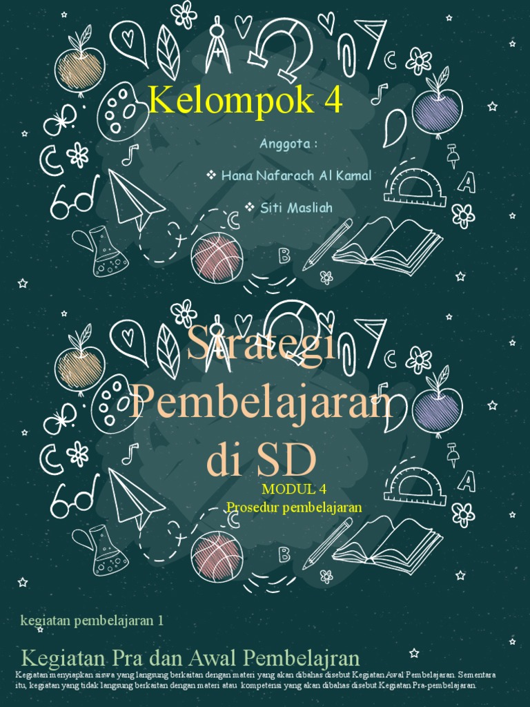 Strategi Pembelajaran SD Efektif | PDF | Karier & Perkembangan