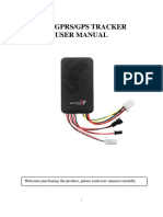 Gsm/Gprs/Gps Tracker User Manual: Welcome Purchasing The Product, Please Read User Manual Carefully
