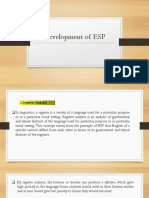 Development of ESP