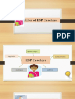 Roles of ESP Teachers