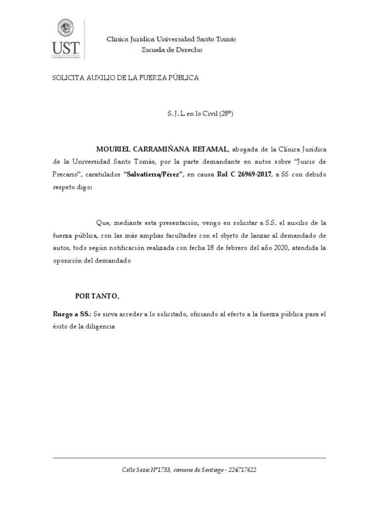 Formato Auxilio Fuerza Publica | PDF
