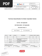 Technical Specification For Motor Operated Valves