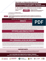 Vacunación segunda dosis COVID-19 Veracruz 18-29 años