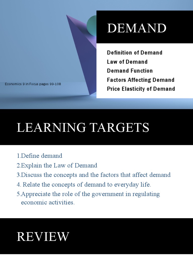 DEFINITIONS DEMAND intelligence overview