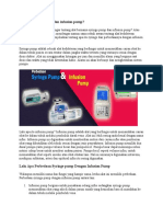 Apa Itu Syringe Pump Dan Infusion Pump