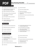 Guest Room Cleaning Checklist Template PDF Bathroom Home