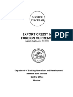 Export Credit in Foreign Currency