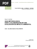 Ficha Nº 11 - GUIA METODOLOGICA PARA LA ELABORACION DE UNA EIA