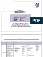 Assignment Pharmacy Practice-1v A (Hospital Pharmacy)