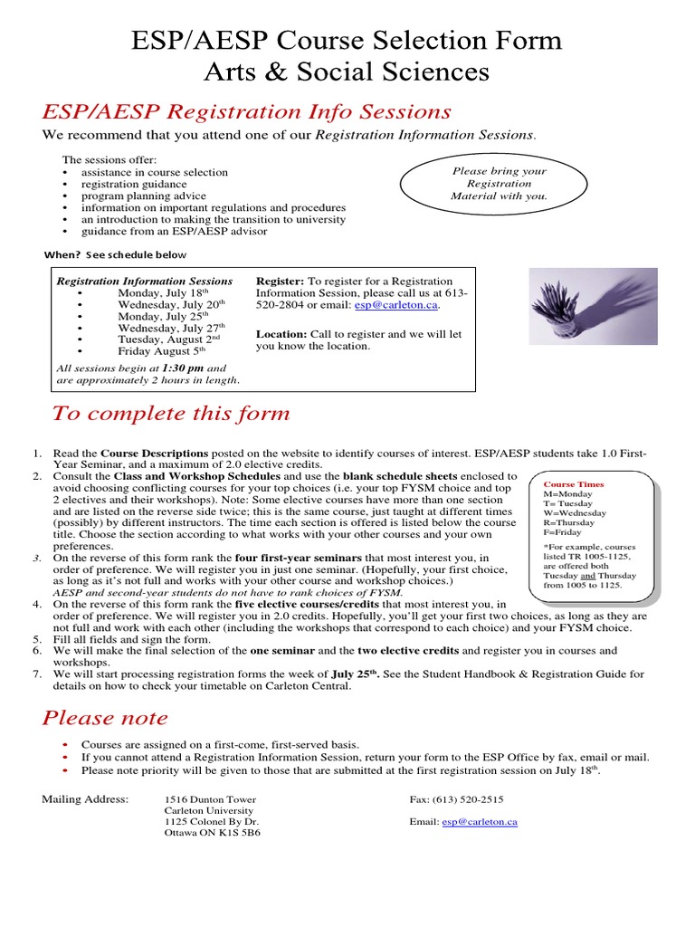 AESP Registration Info Sessions 2023 | PDF