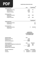 FIFO and WA PROCESS COSTING