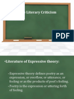 Expressive Literary Theory