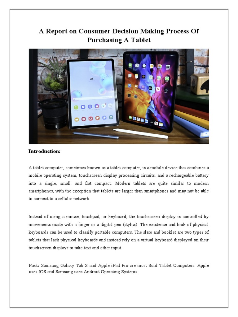 Consumer Tablet Purchase Process | PDF | Tablet Computer | Consumer ...