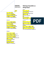 Sunday Line Up (Morning and Afternoon)