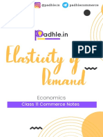 Elasticity of Demand Class 11 Commerce Notes