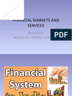 Financial Markets and Services: Bba Iii Sem Bangalore Central University