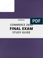 Commerce 2ka3: Final Exam