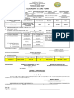 Equivalent Record Form: (Surname) (Given Name) (M.I.)