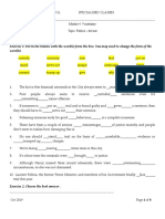 The Law: Exercise 1: Fill in The Blanks With The Word(s) Form The Box. You May Need To Change The Form of The Word(s)