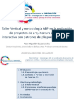 2021 CIDICO - Taller Vertical y Metodología ABP en la realización de proyectos de arquitectura cinética e interactiva con patrones de pliegue estructurales - PabloDeSouza