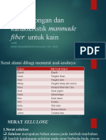 Penggolongan Dan Karakteristik Synthetic Fiber Dan Manmade Fiber