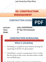 Bce 4103: Construction Management