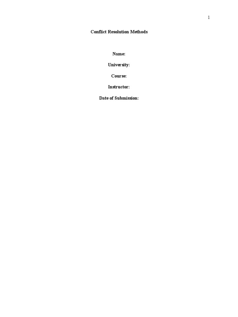 Conflict Resolution for Students | PDF | Mediation | Negotiation